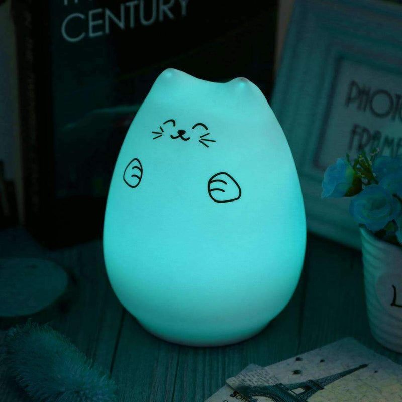 Kids LED Kitty Night Lamp with Color Mode - Flashpopup.com