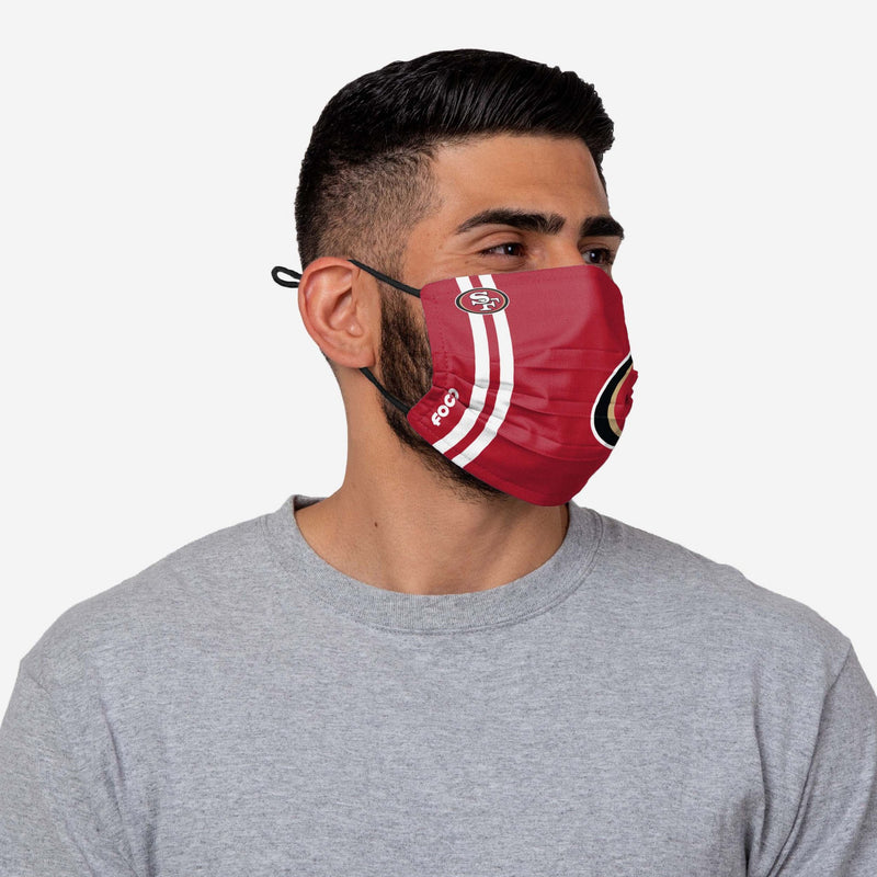 NFL San Francisco 49ers Face Mask On-Field Sideline, 100% Cotton - Flashpopup.com