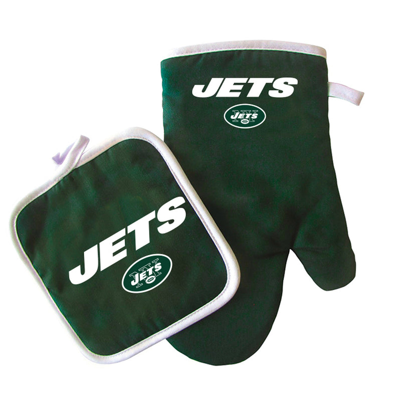 NFL New York Jets Oven Mitt & Pot Holder Set - Flashpopup.com