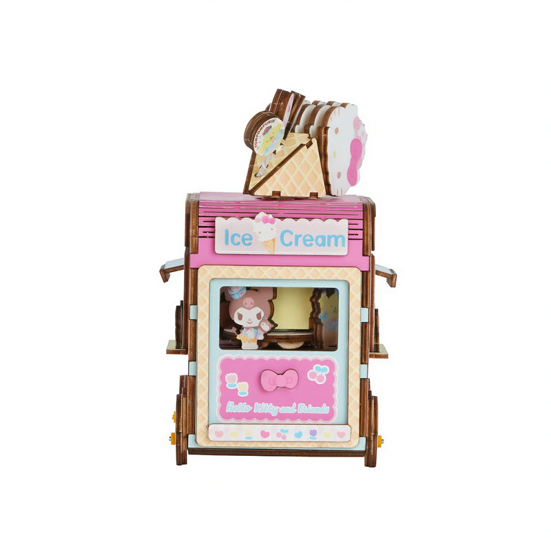 DIY 3D - Hello Kitty and Friends Ice Cream Truck Music Box 158pcs