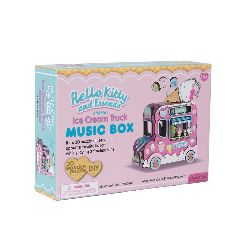 DIY 3D - Hello Kitty and Friends Ice Cream Truck Music Box 158pcs