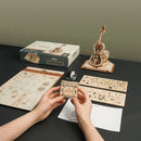DIY 3D Music Box Puzzle Magic Cello 199pcs