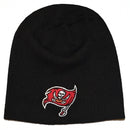 NFL Beanie - Tampa Bay Buccaneers, Black Cuffless