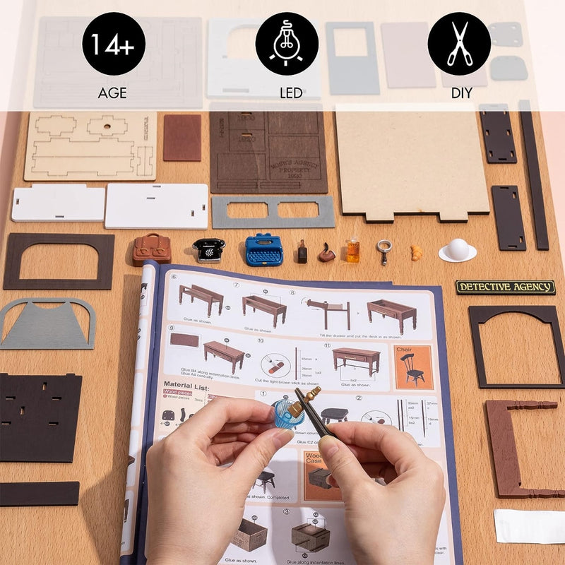 DIY 3D House Puzzle Mose's Detective Agency 159pcs