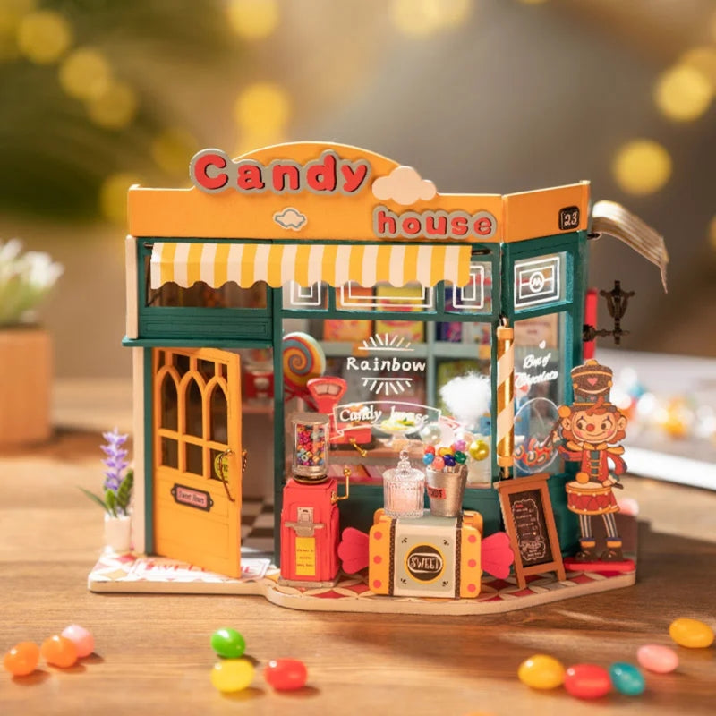 DIY 3D House Puzzle Rainbow Candy House 179pcs