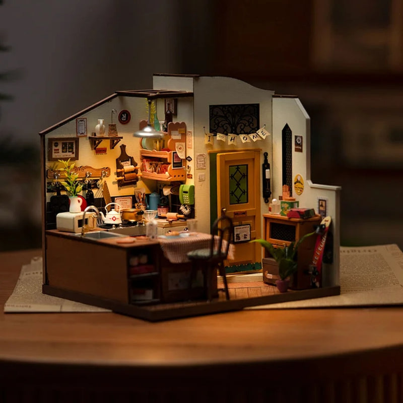 DIY 3D House Puzzle Cozy Kitchen 196pcs