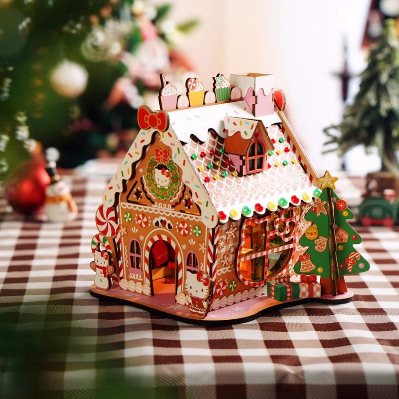 DIY 3D Puzzle - Hello Kitty Gingerbread House 266pcs