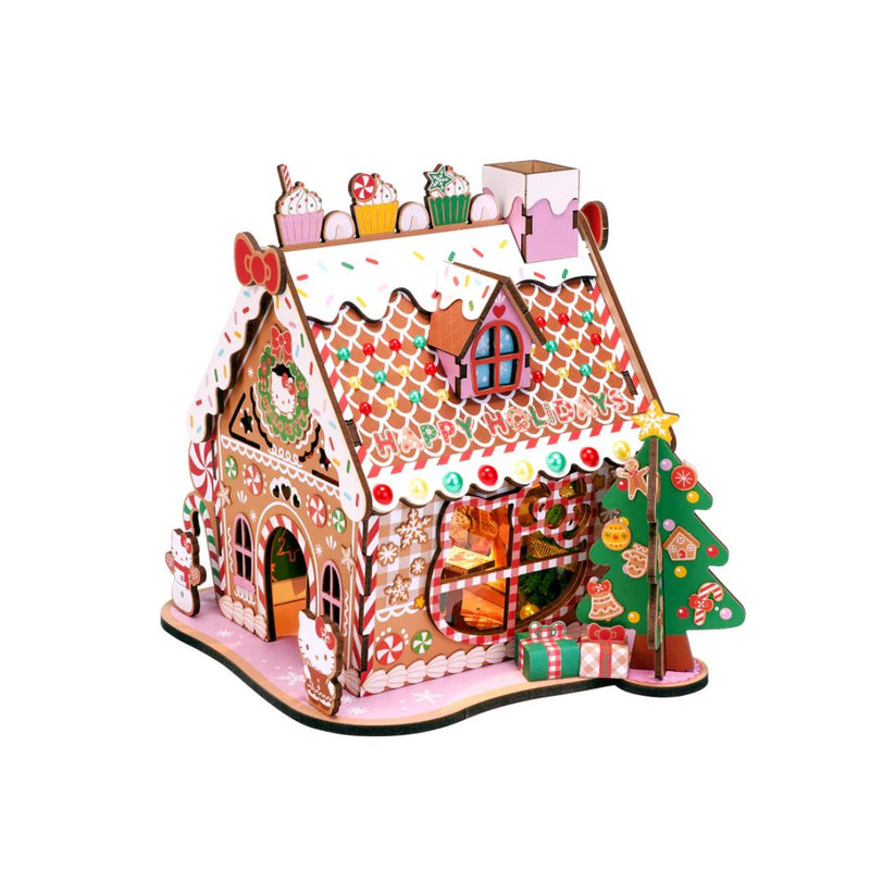 DIY 3D Puzzle - Hello Kitty Gingerbread House 266pcs