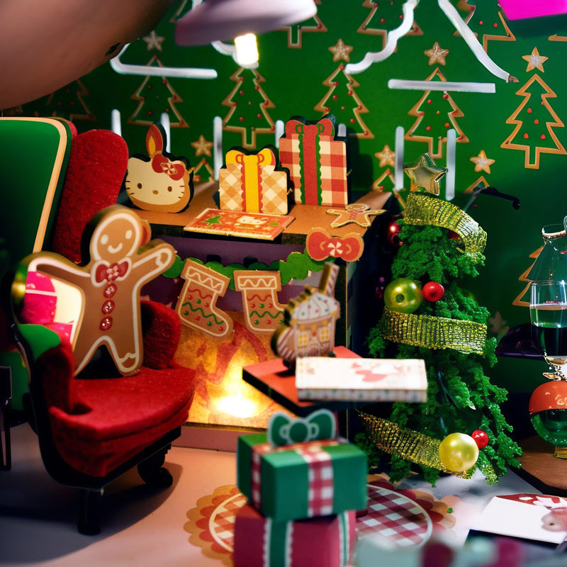 DIY 3D Puzzle - Hello Kitty Gingerbread House 266pcs