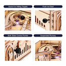 DIY 3D Electro Mechanical Puzzle Pinball Machine 482pcs