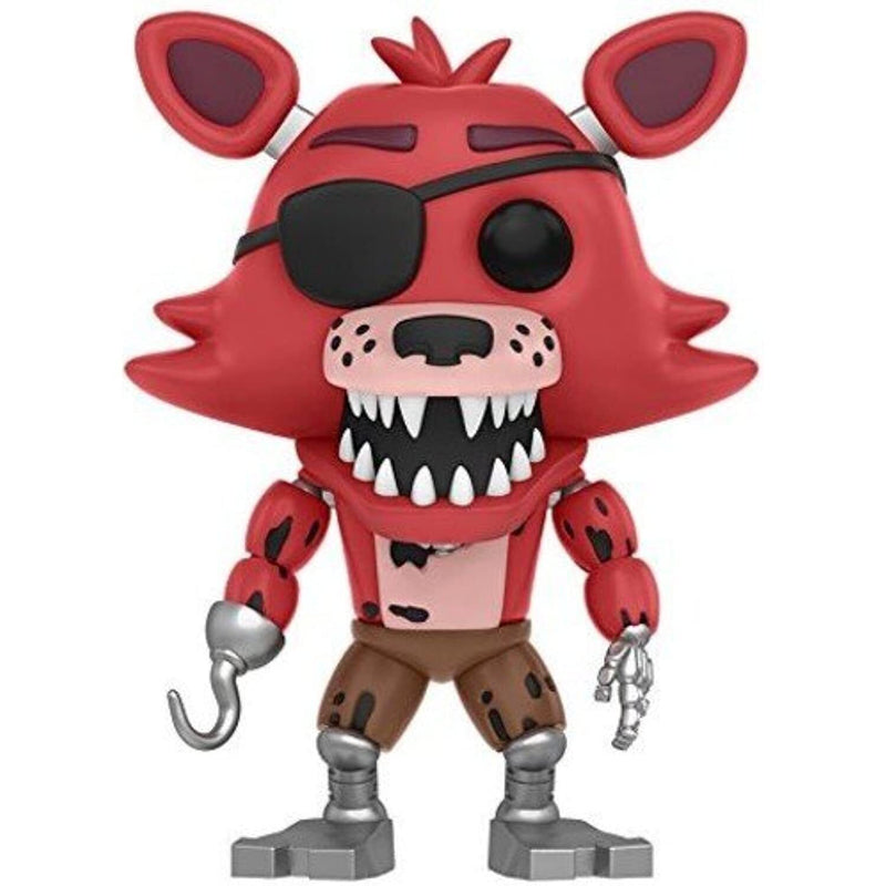 Funko Pop! 4 Pack Five Nights at Freddy's: Santa Freddy #936, Foxy the Pirate #109, Twisted Bonnie #17, Ruin Ruined Chica #986