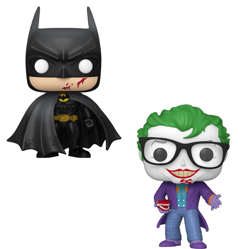 Funko Pop! 2 Pack Batman 85th Anniversary - Batman Bloody #518 & The Joker with Teeth #517