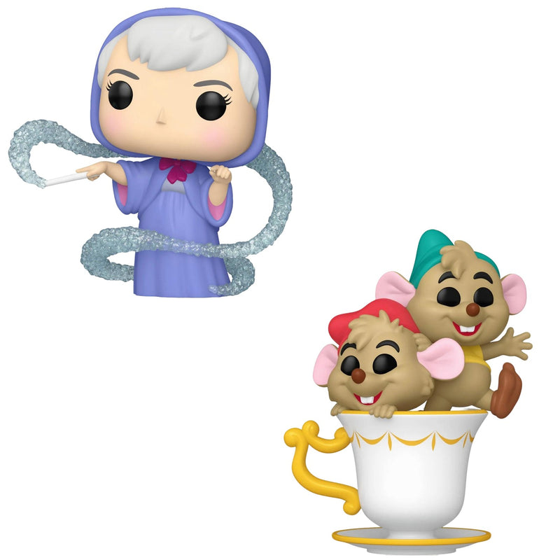 Funko Pop! 2 Pack Cinderella 75th - Fairy Godmother #1543 & Jaq & Gus Gus #1544