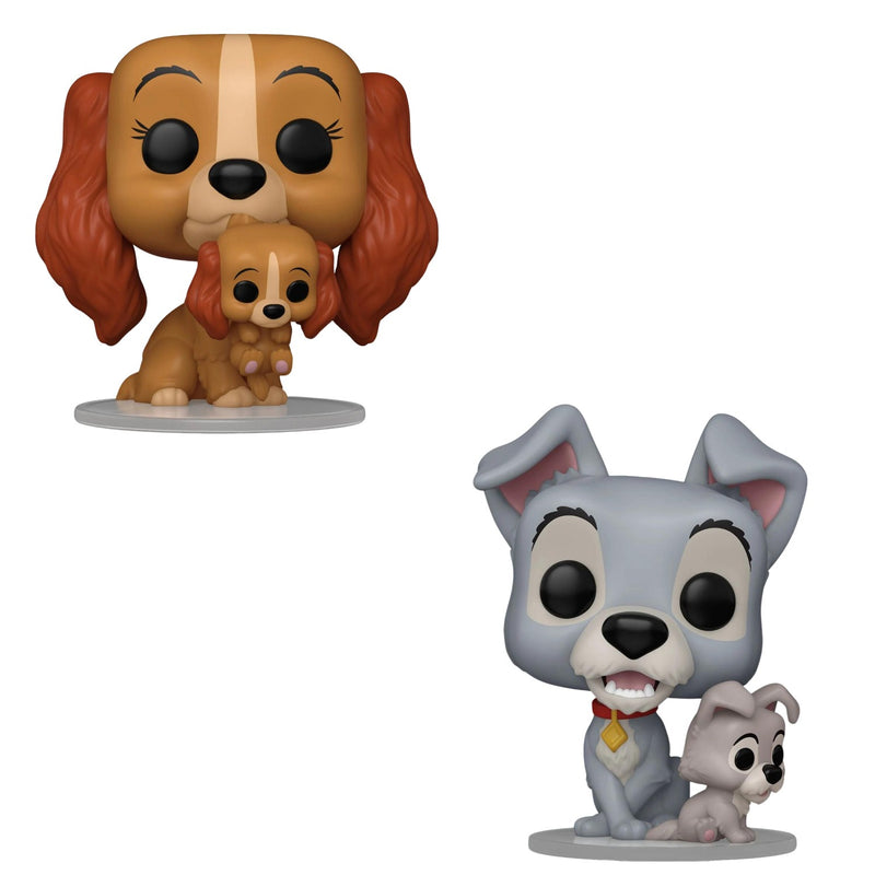 Funko Pop! 2 Pack Lady and the Tramp - Lady with Puppy #1553 & Tramp with Puppy #1554