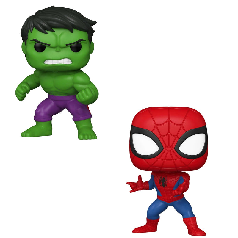 Funko Pop! 2 Pack Marvel New Classics - Hulk #1420 & Spiderman #1422