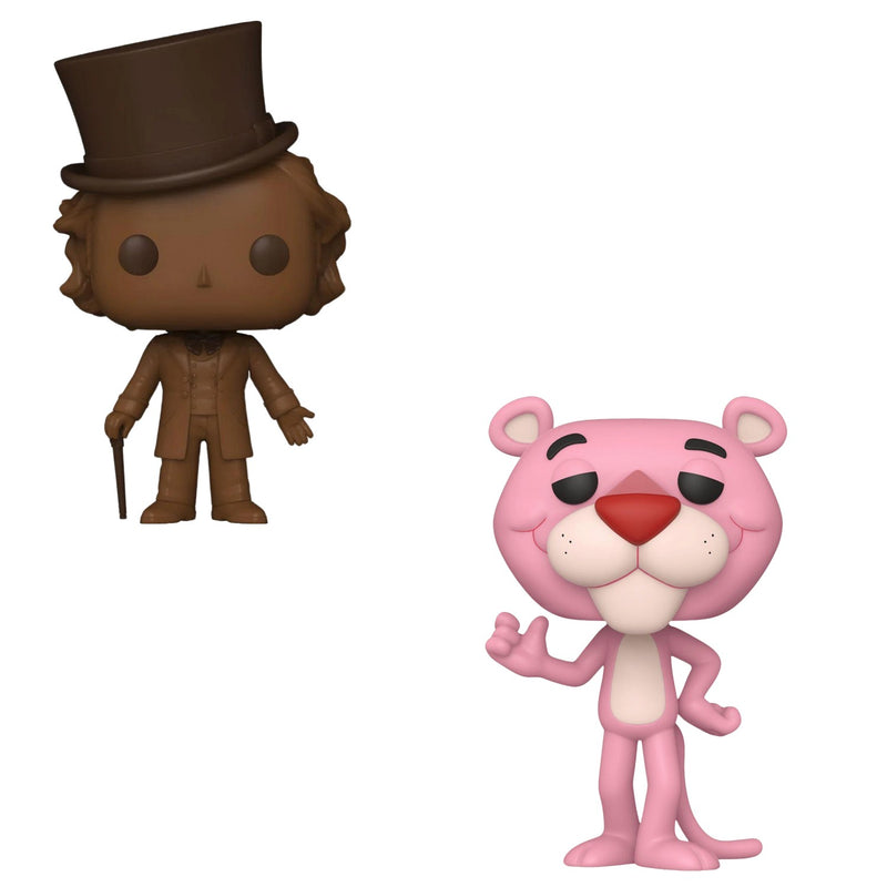 Funko Pop! 2 Pack Willy Wonka #1669 & Pink Panther Smiling #1551