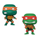 Funko Pop! 2 Pack TMNT with Weapons - Michaelangelo #1557 & Raphael #1556