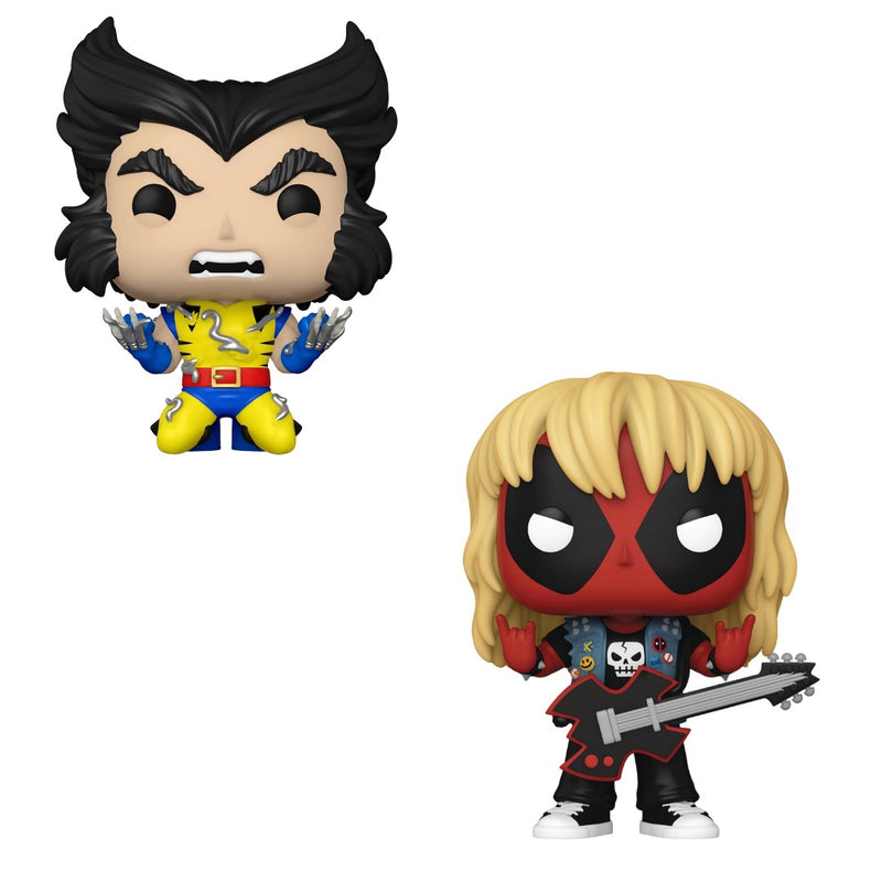 Funko Pop! 2 Pack Marvel - Wolverine Fatal Attractions & Heavy Metal Deadpool #1372 #1343