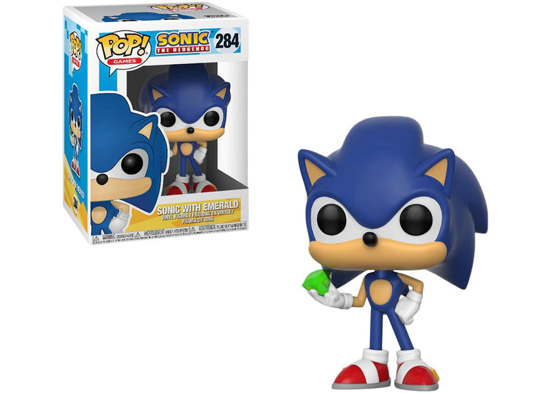 Funko Pop! 2 Pack Sonic The Hedgehog - Classic Sonic & Sonic with Emerald #632 #284