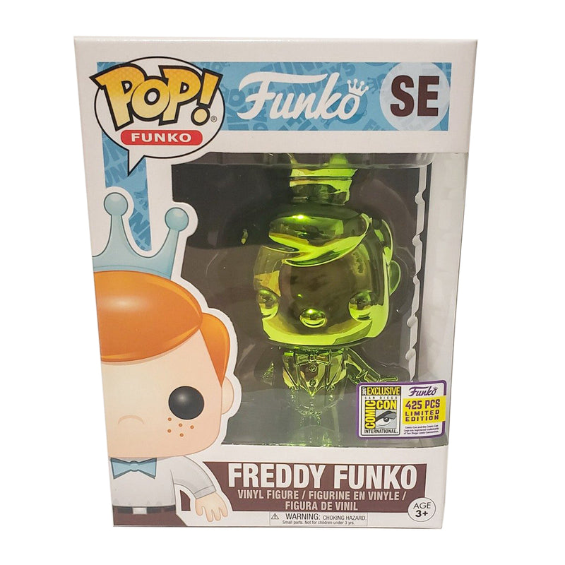 Funko Pop! Freddy Funko SE: 2017 Comic Con 425pc Limited Edition Chrome Green