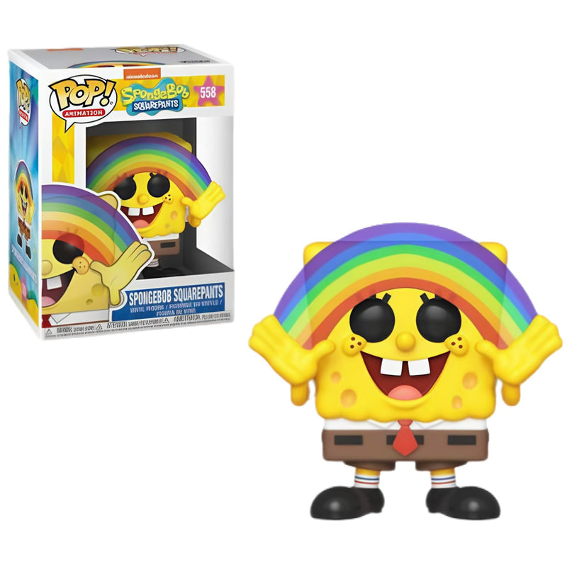 Funko Pop! 2 Pack SpongBob SquarePants: Rainbow #558 & With Net #SE