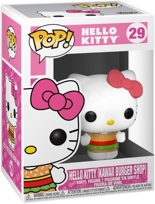 Funko Pop! 4 Pack Hello Kitty: Classic, Kawaii Burger Shop, Polar Bear Hat, Kaiju Sea Kaiju #28, #29, #69, #41