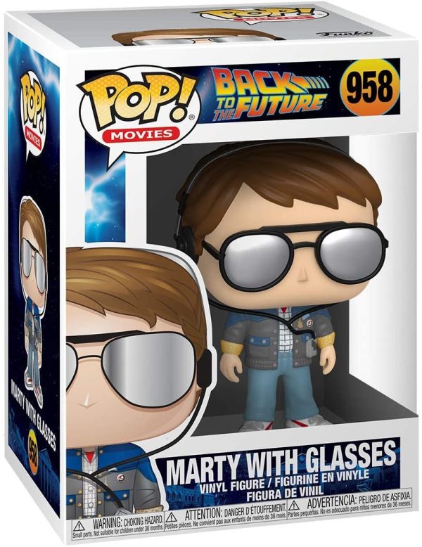 Funko Pop! 2 Pack Back to the Future - Marty in Future Outfit #962 & Marty with Glasses #958