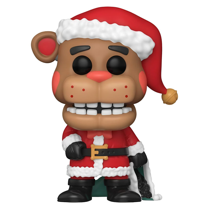 Funko Pop! 4 Pack Five Nights at Freddy's: Santa Freddy #936, Foxy the Pirate #109, Twisted Bonnie #17, Ruin Ruined Chica #986