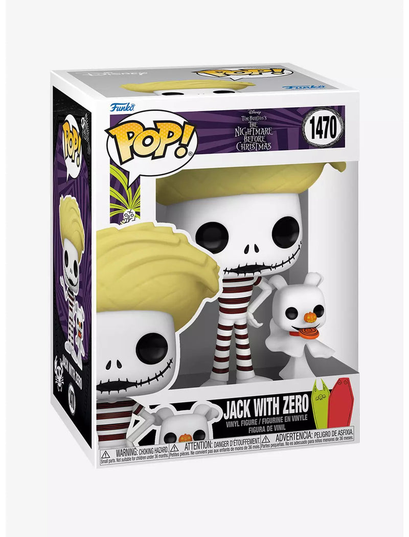 Funko Pop! 2 Pack Nightmare Before Christmas - Jack with Zero (Beach) & Sally with Glasses (Beach) #1470 #1469