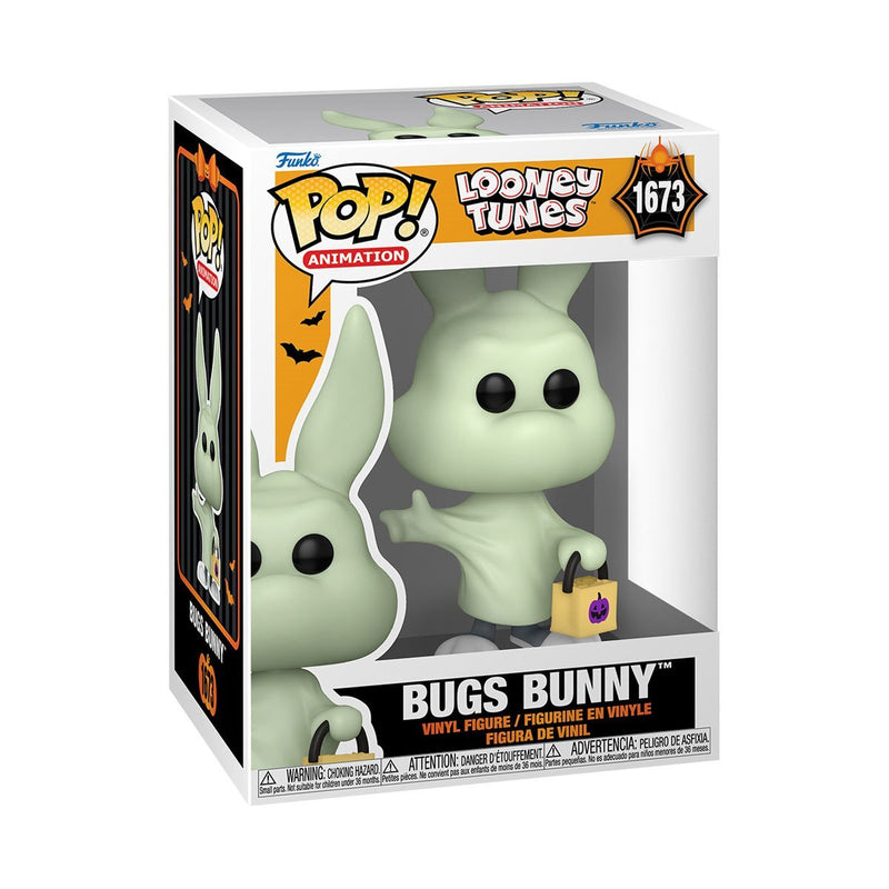 Funko Pop! 4 Pack Looney Tunes Halloween: Bugs Bunny (Ghost) #1673, Tweety (Witch) #1676, Sylvester (Pumpkin) #1675, Marvin the Martian (Mummy) #1674