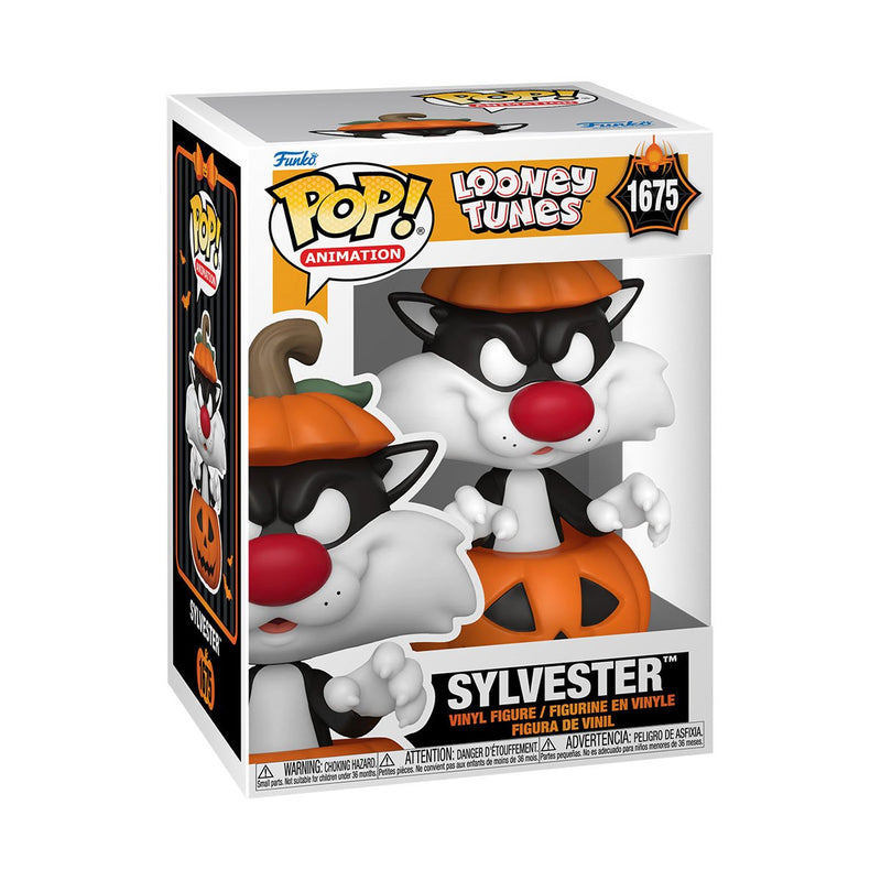 Funko Pop! 4 Pack Looney Tunes Halloween: Bugs Bunny (Ghost) #1673, Tweety (Witch) #1676, Sylvester (Pumpkin) #1675, Marvin the Martian (Mummy) #1674