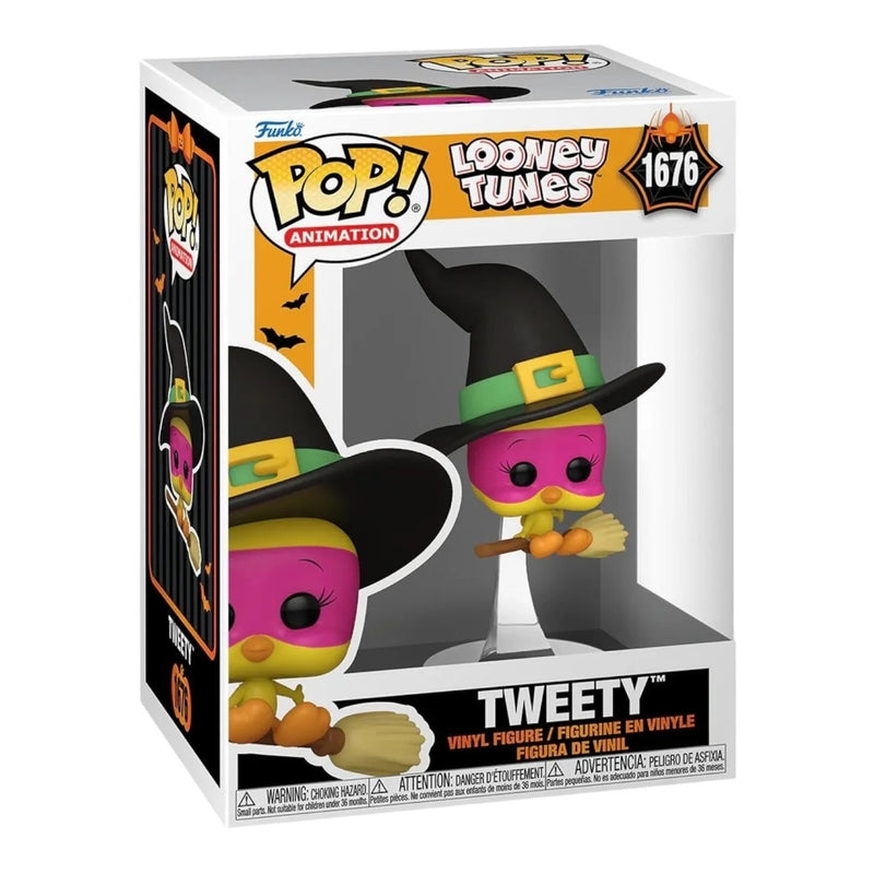 Funko Pop! 4 Pack Looney Tunes Halloween: Bugs Bunny (Ghost) #1673, Tweety (Witch) #1676, Sylvester (Pumpkin) #1675, Marvin the Martian (Mummy) #1674