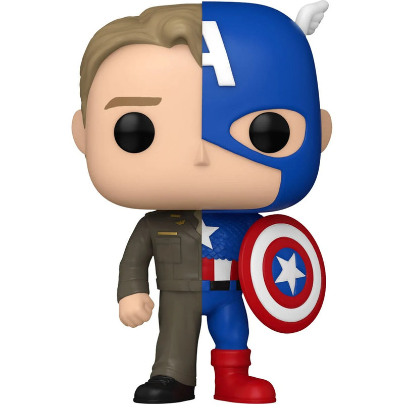 Funko Pop! Marvel Comics - Split Steve Rogers/Captain America