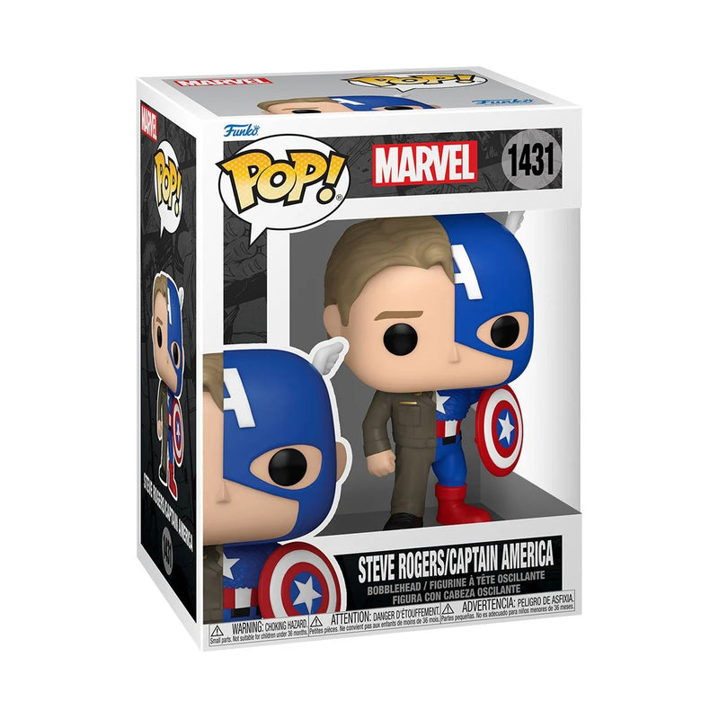 Funko Pop! Marvel Comics - Split Steve Rogers/Captain America