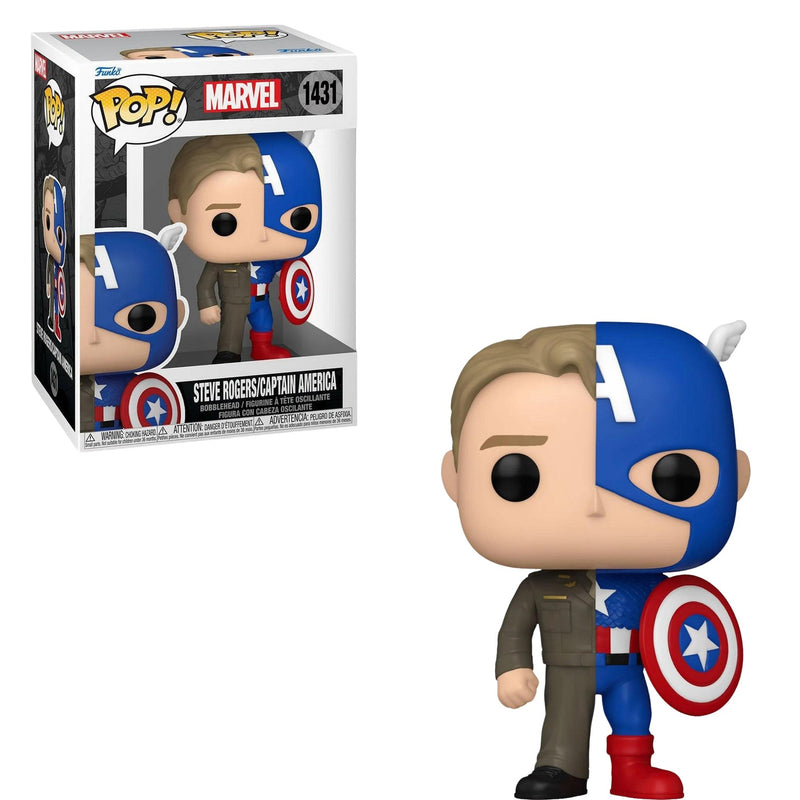 Funko Pop! Marvel Comics - Split Steve Rogers/Captain America