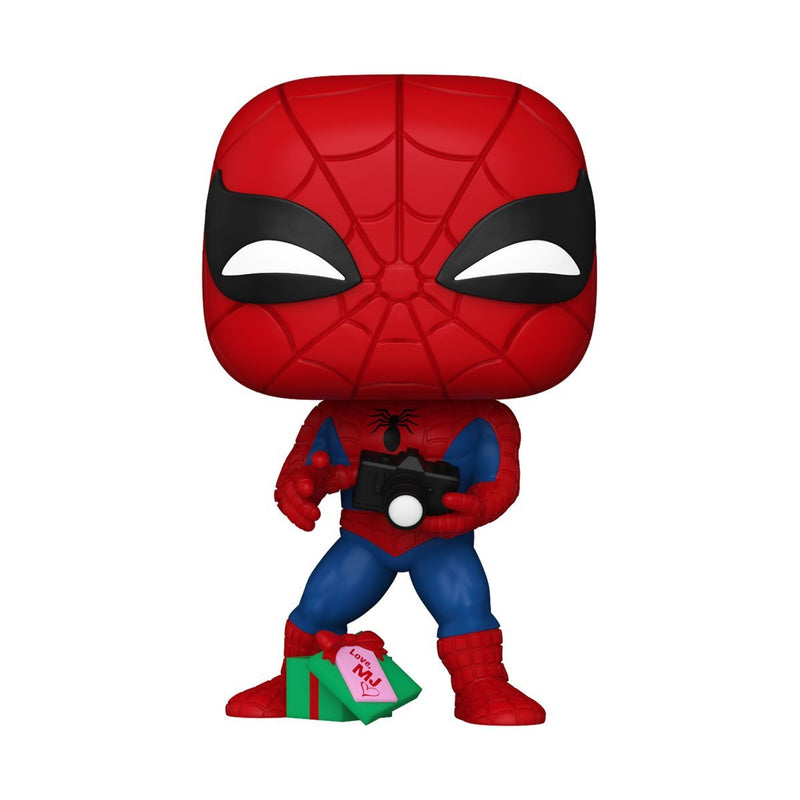 Funko Pop! 2 Pack Holiday Marvel - Spiderman with Open Gift #1441 & Red Hulk with Snowman #1439