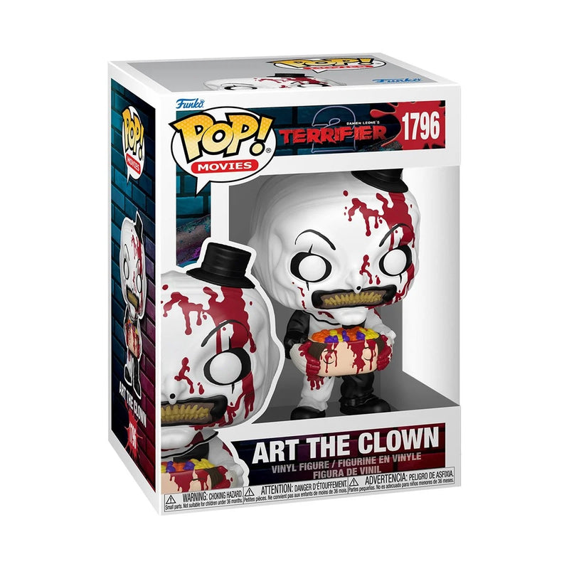 Funko Pop! 2 Pack Terrifier: Art the Clown - with Head #1796 & with Knife #1590