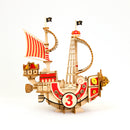 3D DIY Puzzle: One Piece Thousand Sunny Ship - wa-gu-mi - 135pcs