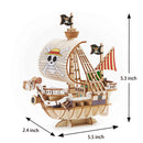 3D DIY Puzzle: One Piece Going Merry Ship - wa-gu-mi - 88pcs