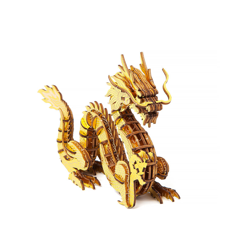 3D DIY Puzzle: Dragon Wa-Gu-Mi Color Version - 71pcs