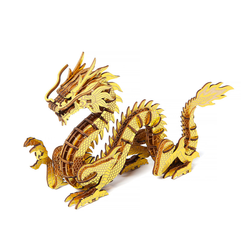 3D DIY Puzzle: Dragon Wa-Gu-Mi Color Version - 71pcs