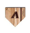MLB 12-Inch Wooden Home Plate Cutting Board, Arizona Diamondbacks