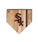 MLB 12-Inch Wooden Home Plate Cutting Board, Chicago White Sox