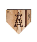 MLB 12-Inch Wooden Home Plate Cutting Board, Los Angeles Angels