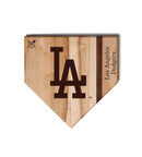 MLB 12-Inch Wooden Home Plate Cutting Board, Los Angeles Dodgers