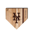 MLB 12-Inch Wooden Home Plate Cutting Board, New York Mets