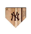MLB 12-Inch Wooden Home Plate Cutting Board, New York Yankees