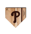 MLB 12-Inch Wooden Home Plate Cutting Board, Philadelphia Phillies
