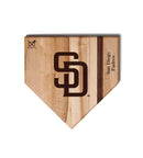 MLB 12-Inch Wooden Home Plate Cutting Board, San Diego Padres