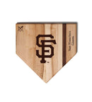 MLB 12-Inch Wooden Home Plate Cutting Board, San Francisco Giants